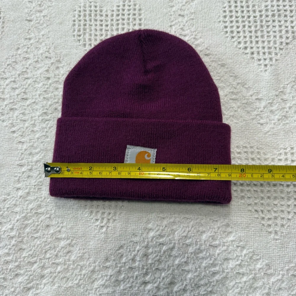 Kids Maroon Carhartt Beanie